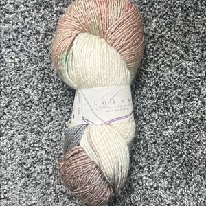 Lorna's Laces Hand-Dyed Multicolor Yarn Cream, Pink, Gray- 50 % Wool, 50 % Silk